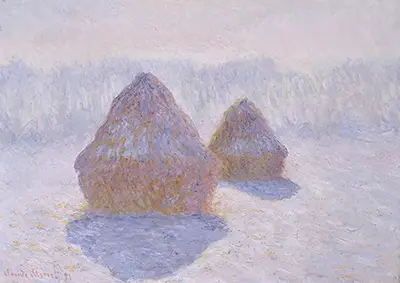 Haystacks (Effect of Snow and Sun) Claude Monet